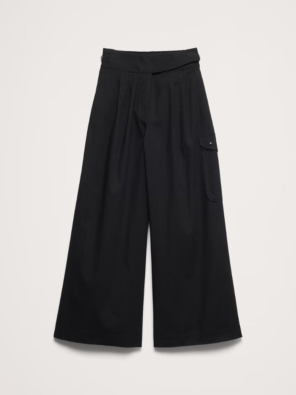 NWT XS Black Banana Republic Heritage Explorer High-Rise Wide-Leg Pant